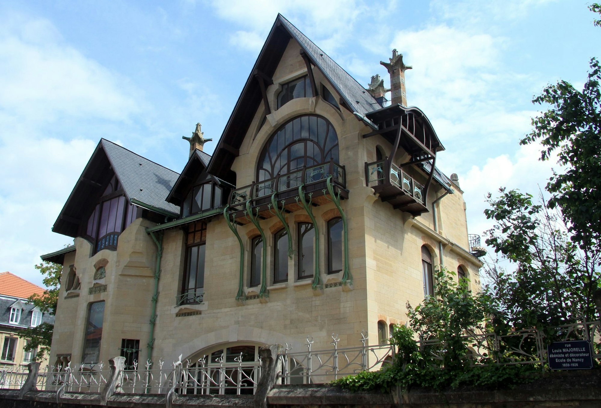 Die Villa Majorelle von 1901 ist ein Museum für Jugendstil.