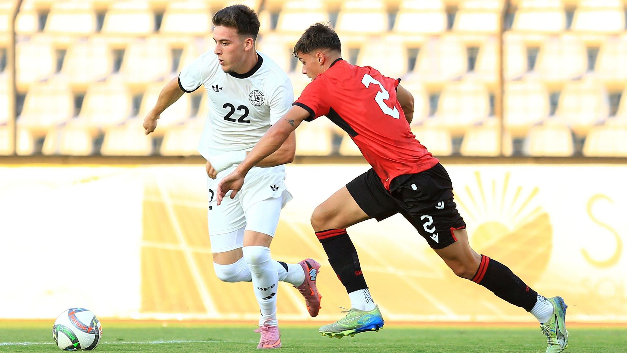 Said El Mala im Einsatz für die deutsche U21-Nationalmannschaft gegen Albanien