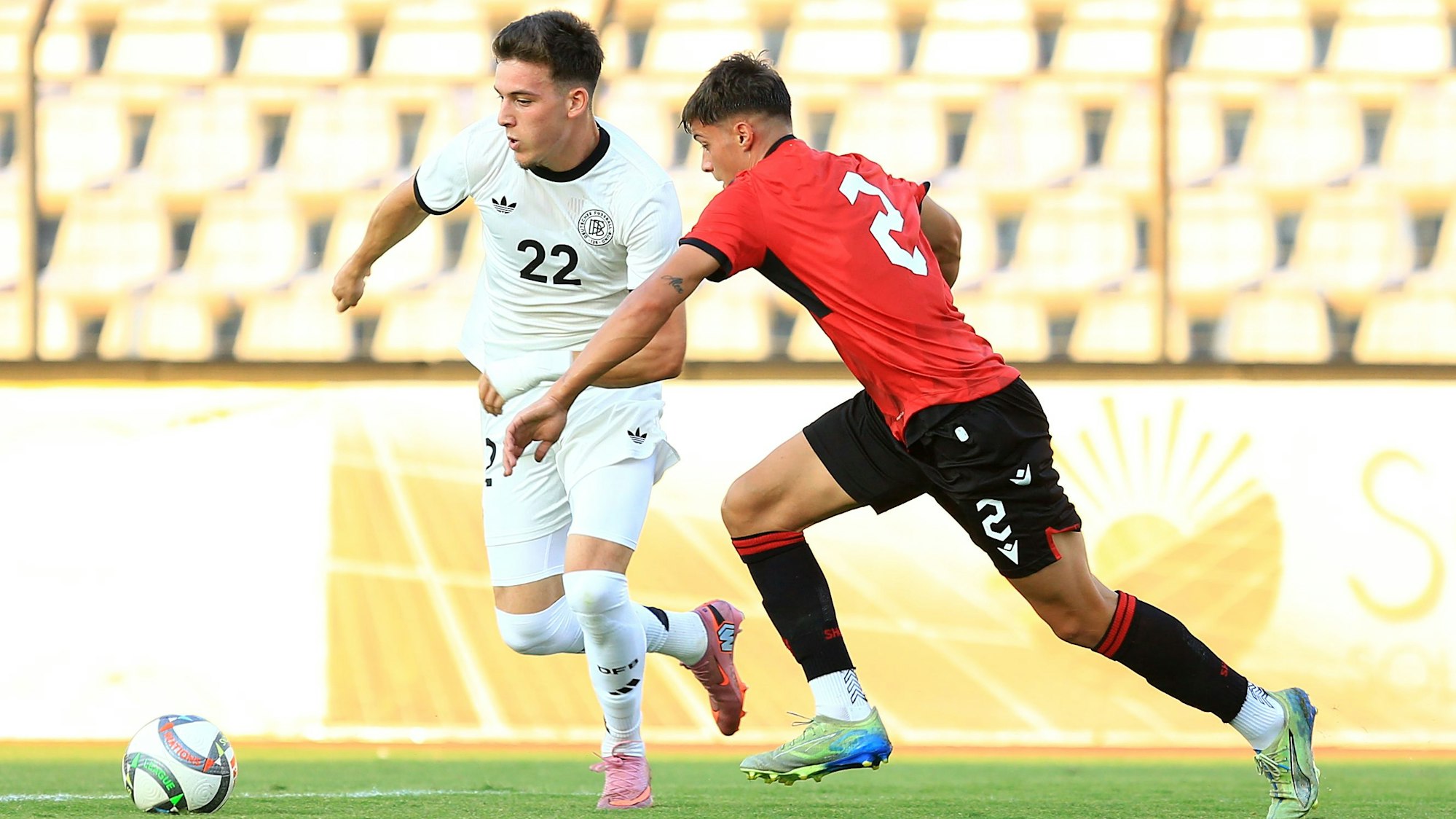 Said El Mala im Einsatz für die deutsche U21-Nationalmannschaft gegen Albanien