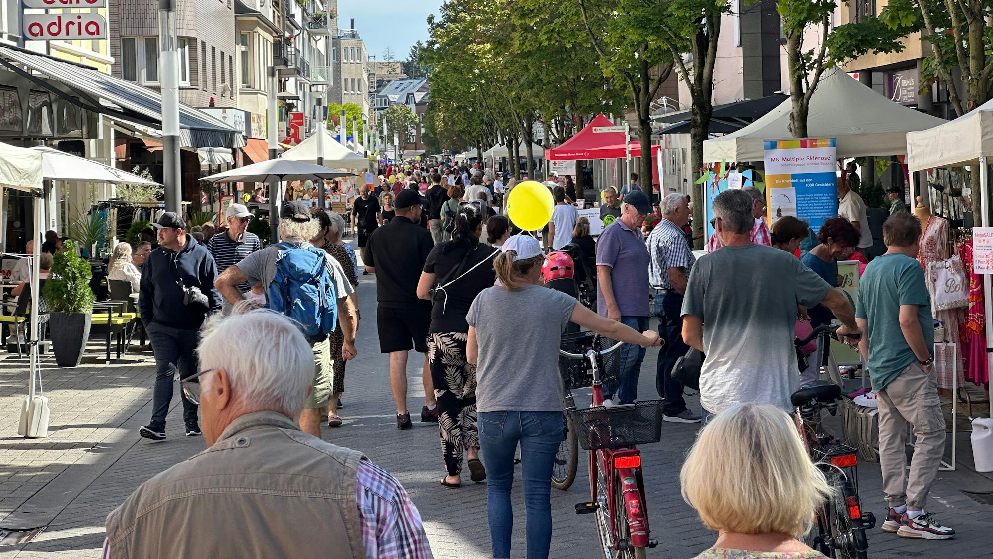 Troisdorf Verein(t) in der Fußgängerzone war sehr gut besucht.