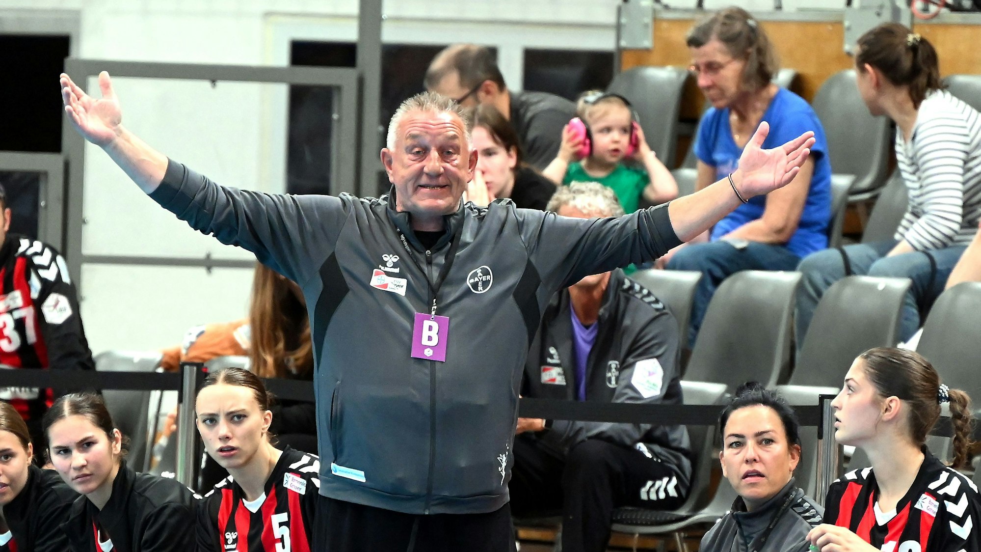 31.08.2025, Handball-TSV Bayer Leverkusen-Waiblingen
TR: Nichael Biegler (Bayer)
Foto: Uli Herhaus