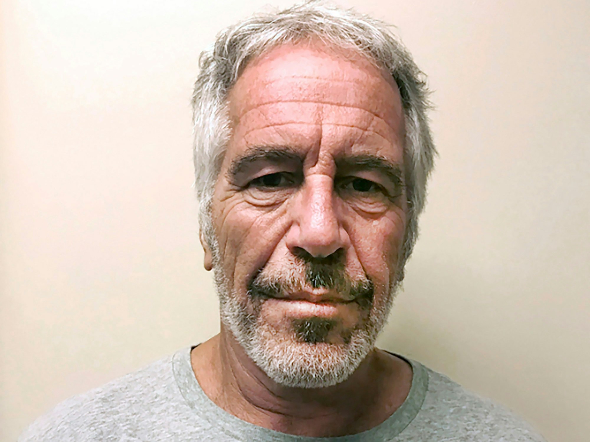 ARCHIV - 17.08.2019, USA, New York: Dieses Foto, zur Verfügung gestellt vom New York State Sex Offender Registry, zeigt Jeffrey Epstein. (zu dpa: «Epstein-Fall: Demokraten zeigen angebliches Trump-Schreiben») Foto: ---/AP/dpa +++ dpa-Bildfunk +++