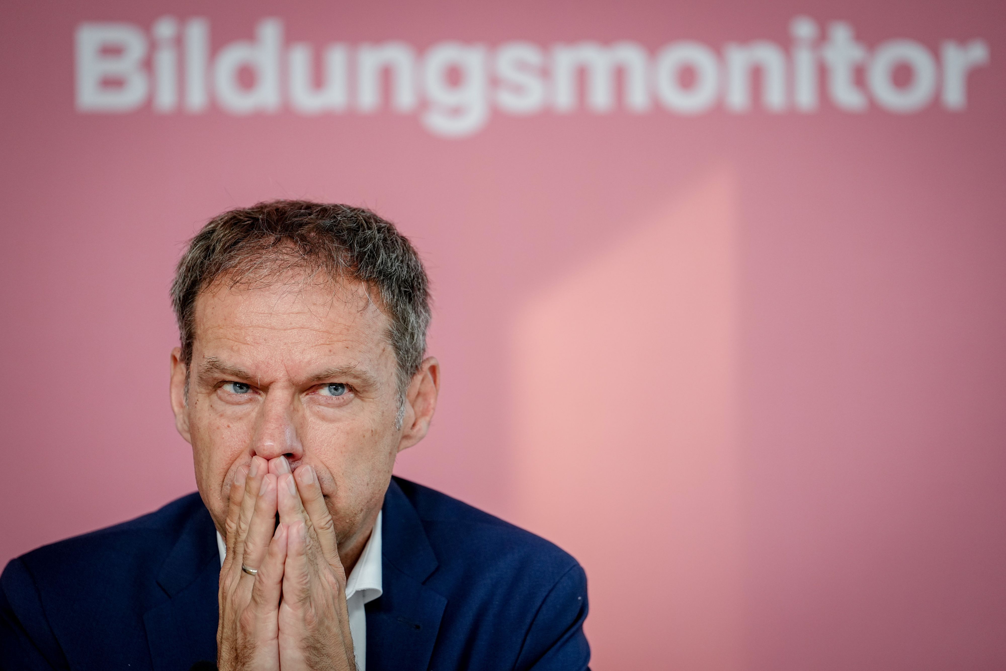 Thorsten Alsleben bei einer Pressekonferenz zum Bildungsmonitor der Initiative Neue Soziale Marktwirtschaft (INSM). (Archivbild)