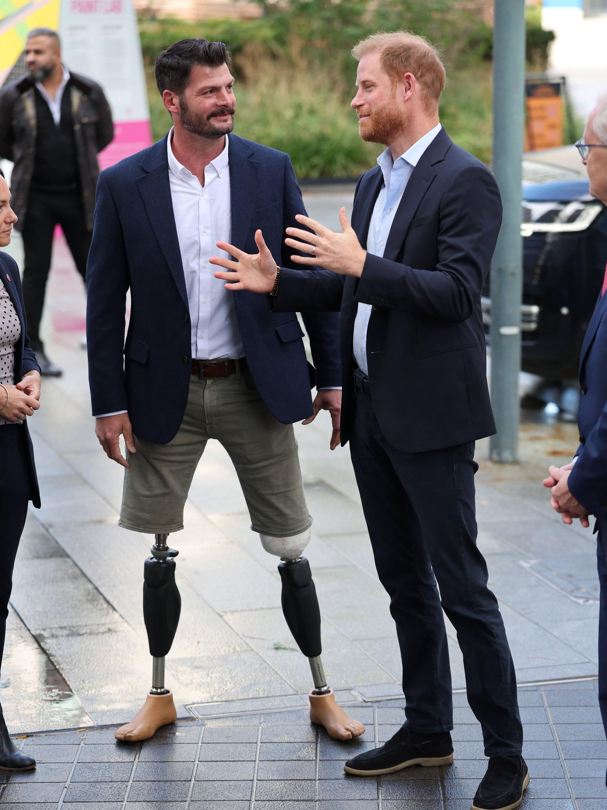 Prinz Harry beim Besuch des Imperial College Centre for Blast Injury Studies am dritten Tag seiner UK-Reise.
