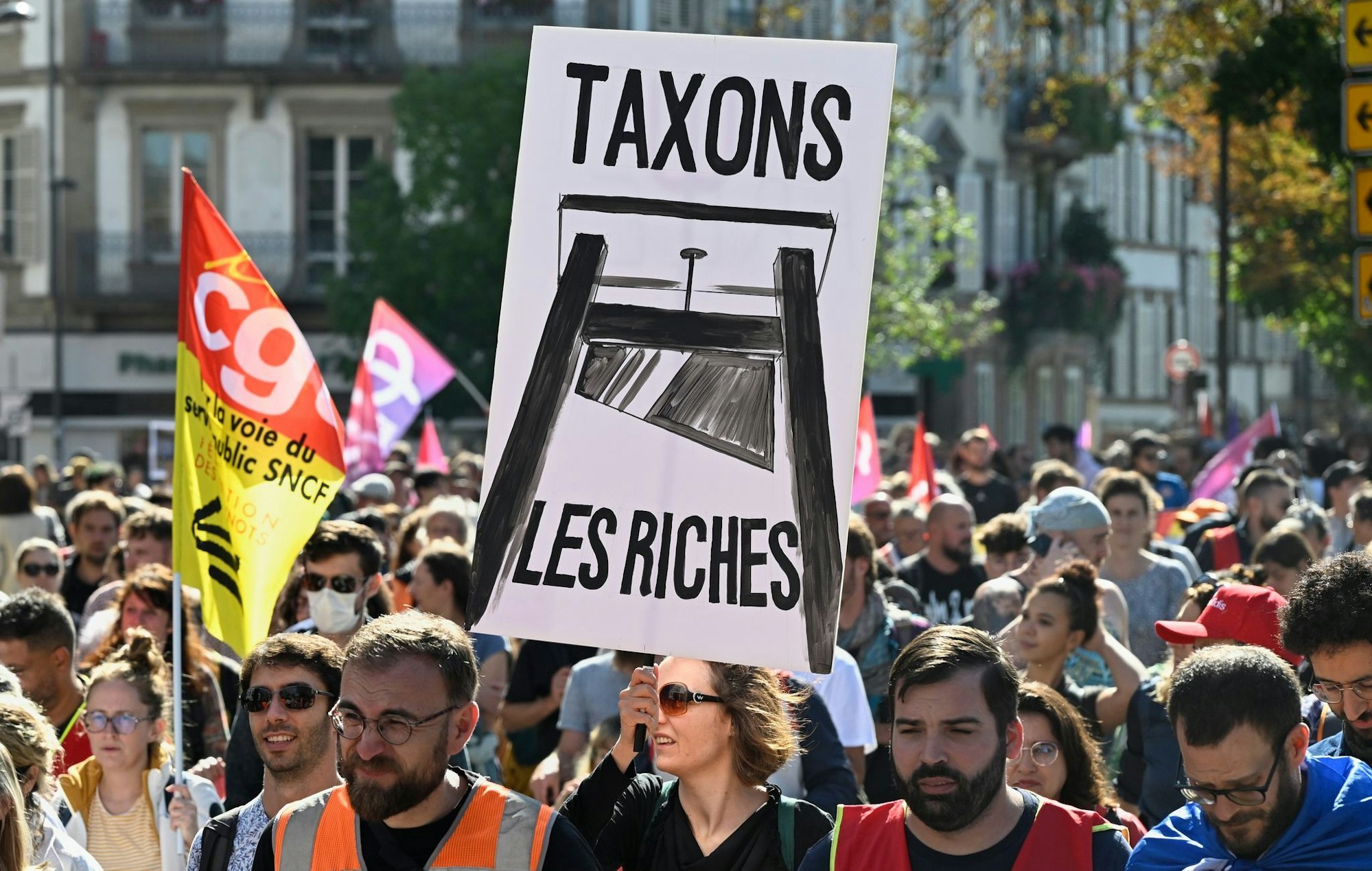 Landesweit fanden heute in Frankreich Kundgebungen und Protestaktionen statt.
