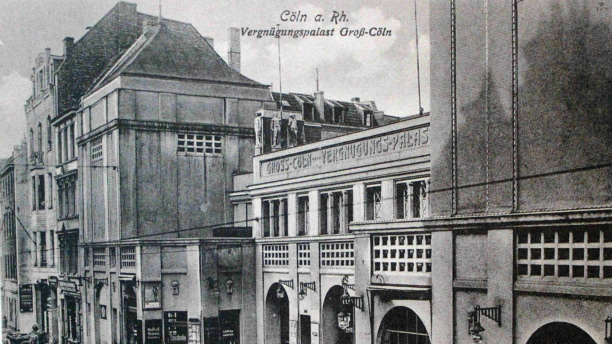 Der Vergnügungspalast „Groß-Köln“ 1912.