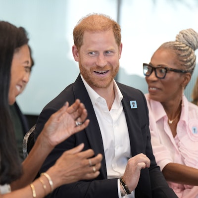 Prinz Harry bei einer Podiumsdiskussion des Diana Award in London.