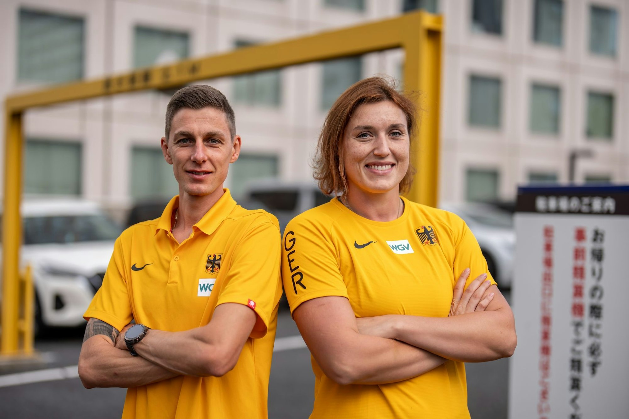 Christopher Linke und Kristin Pudenz sind die ersten deutschen Starter.