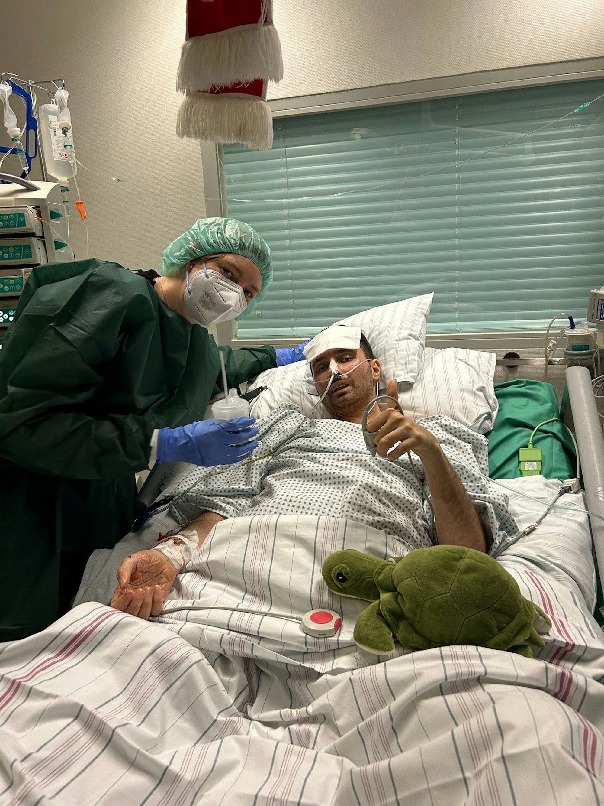 Sebastian Hafers Freundin Johanna besuchte ihn so oft es ging im Krankenhaus.