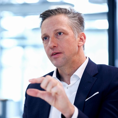 Deutz-CEO Sebastian Schulte Anfang 2025 beim Redaktionsbesuch im NevenDumont-Haus Köln.