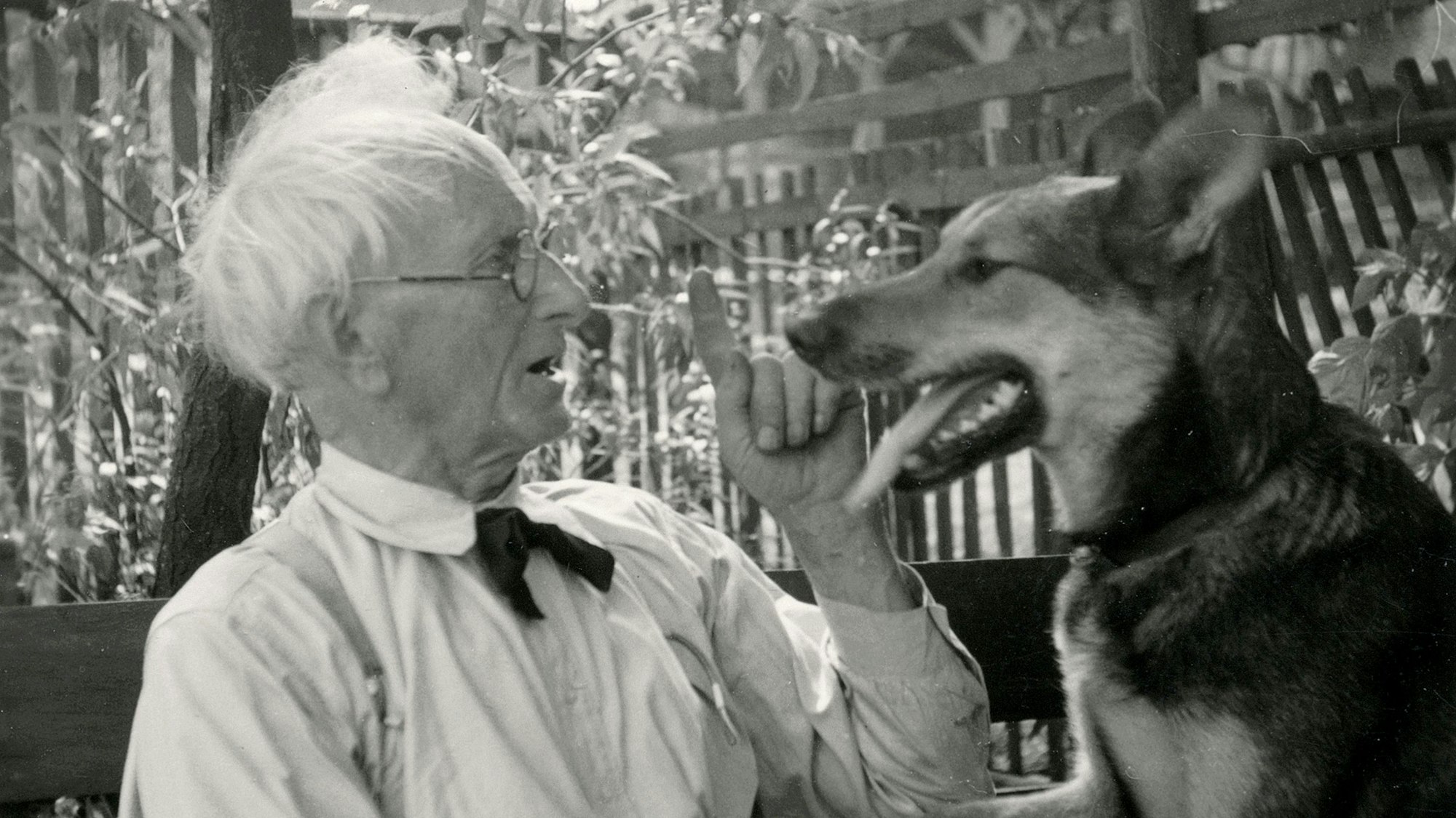 Der weltbekannte Fotograf August Sander ohne Kappe, wie er sich ansonsten kaum hat ablichten lassen.