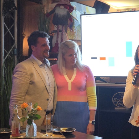 Kommunalwahl in Troisdorf: v.l. Alexander Biber, seine Lebensgefährtin und Katharina Gebauer (stellv. Vorsitzende der CDU in Troisdorf)