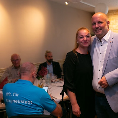 Bürgermeister Matthias Thul mit seiner Lebensgefährtin.