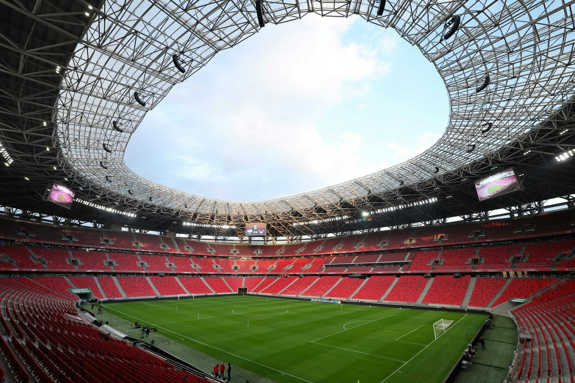 Finalstadion in Budapest: die Puskas-Arena. (Archivbild)