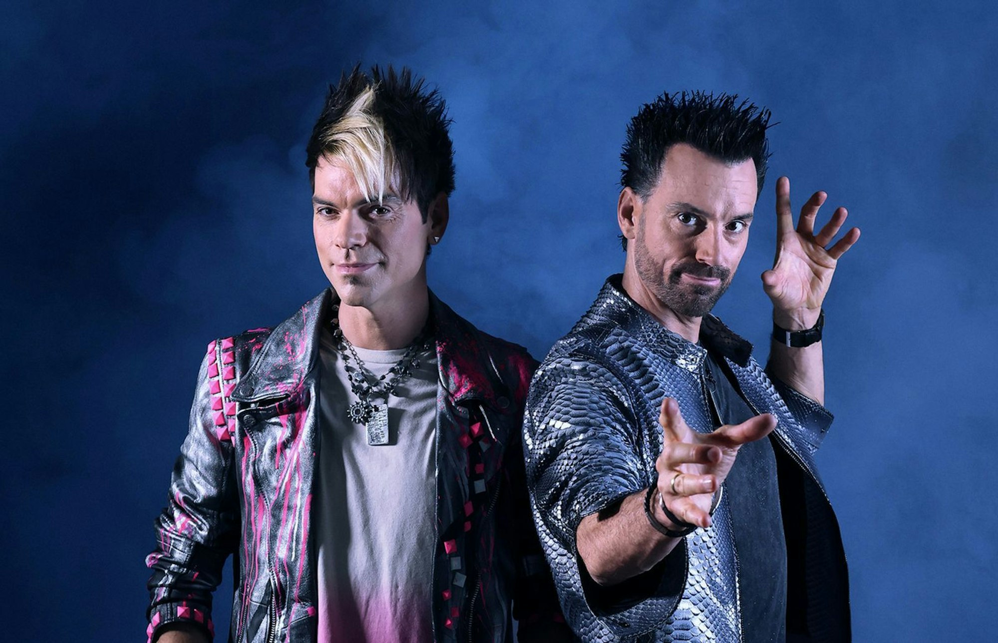 Andreas (rechts) und Chris sind bereits seit 10 Jahren im Showgeschäft. (Bild: ZDF/Lisa Wassmann)