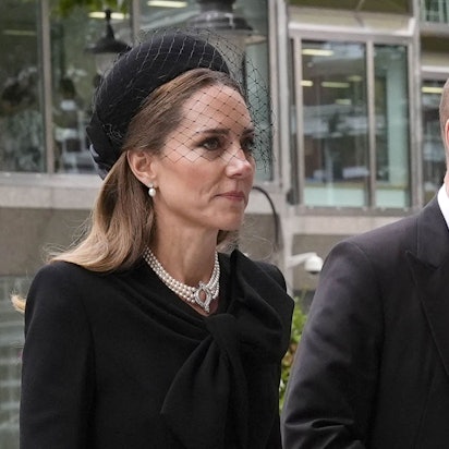 Prinzessin Kate und Prinz William treffen zur Totenmesse für Herzogin Katharine von Kent in der Westminster Cathedral in London ein.