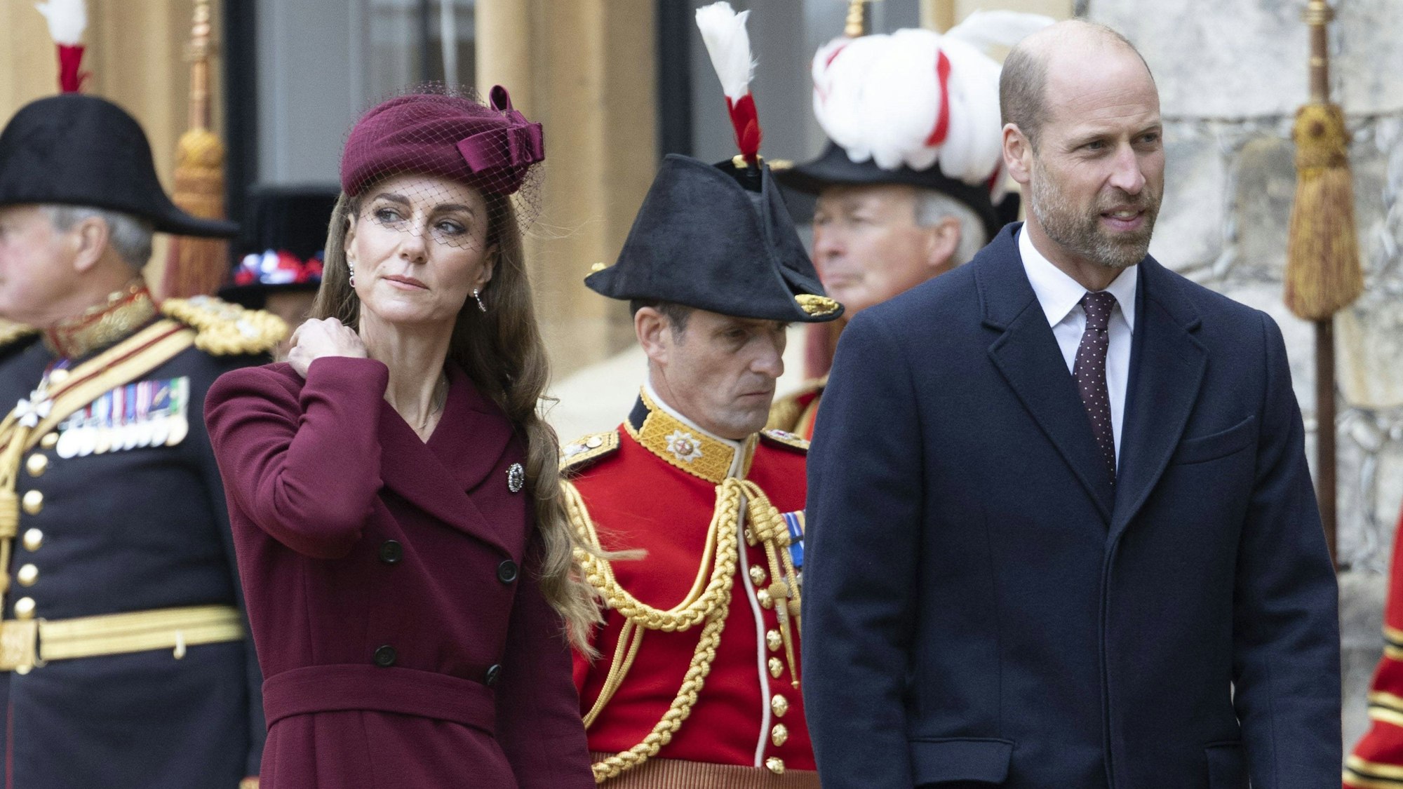 Prinzessin Kate und Prinz William beim Empfang für Donald und Melania Trump in Windsor Castle.