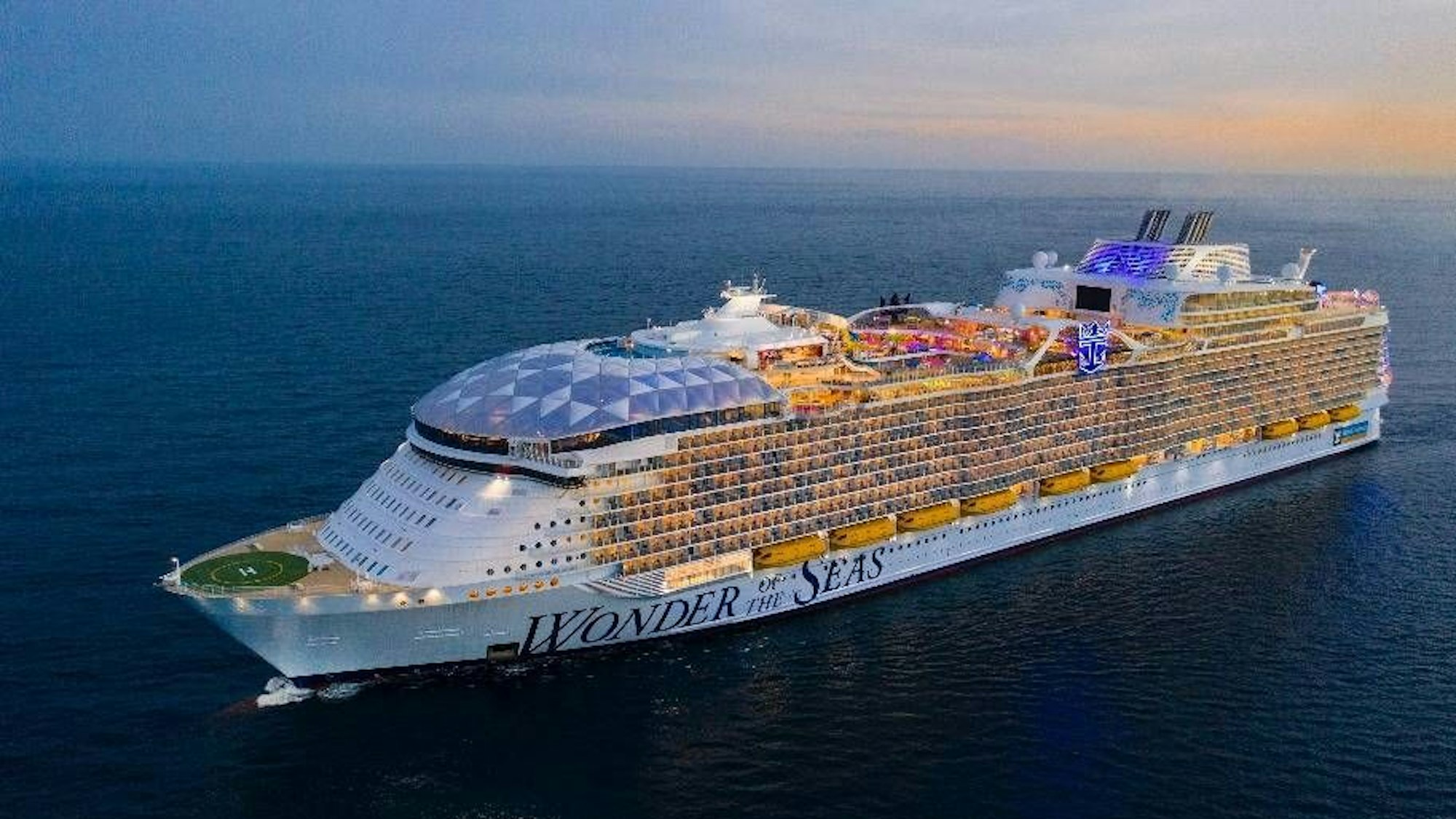 Das Kreuzfahrtschiff „Wonder of the Seas“