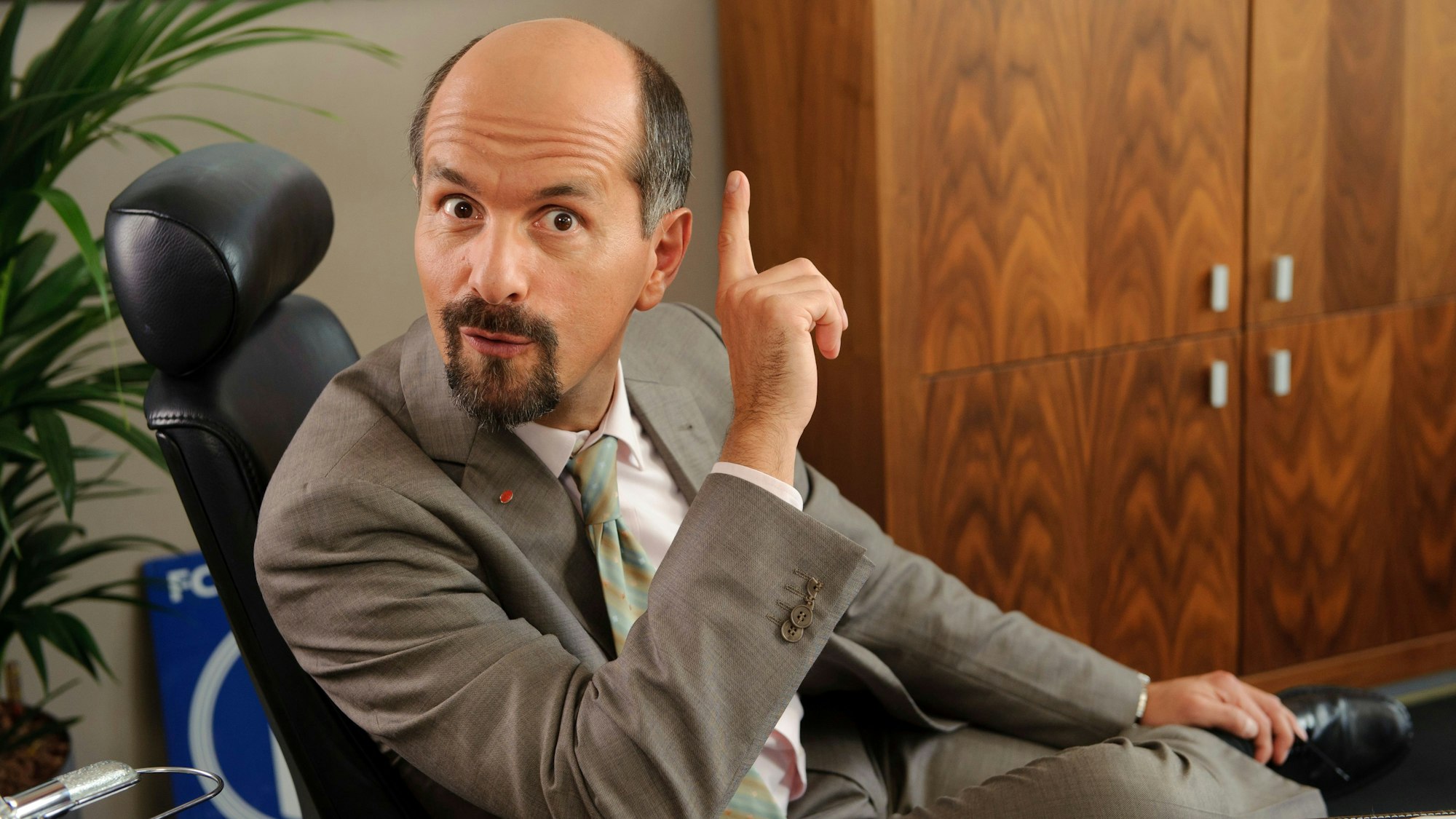 Der Schauspieler Christoph Maria Herbst als Versicherungsangestellter Bernd Stromberg