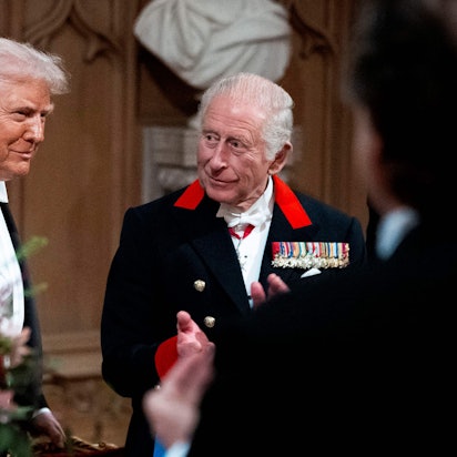 US-Präsident Donald Trump und König Charles beim Staatsbankett.