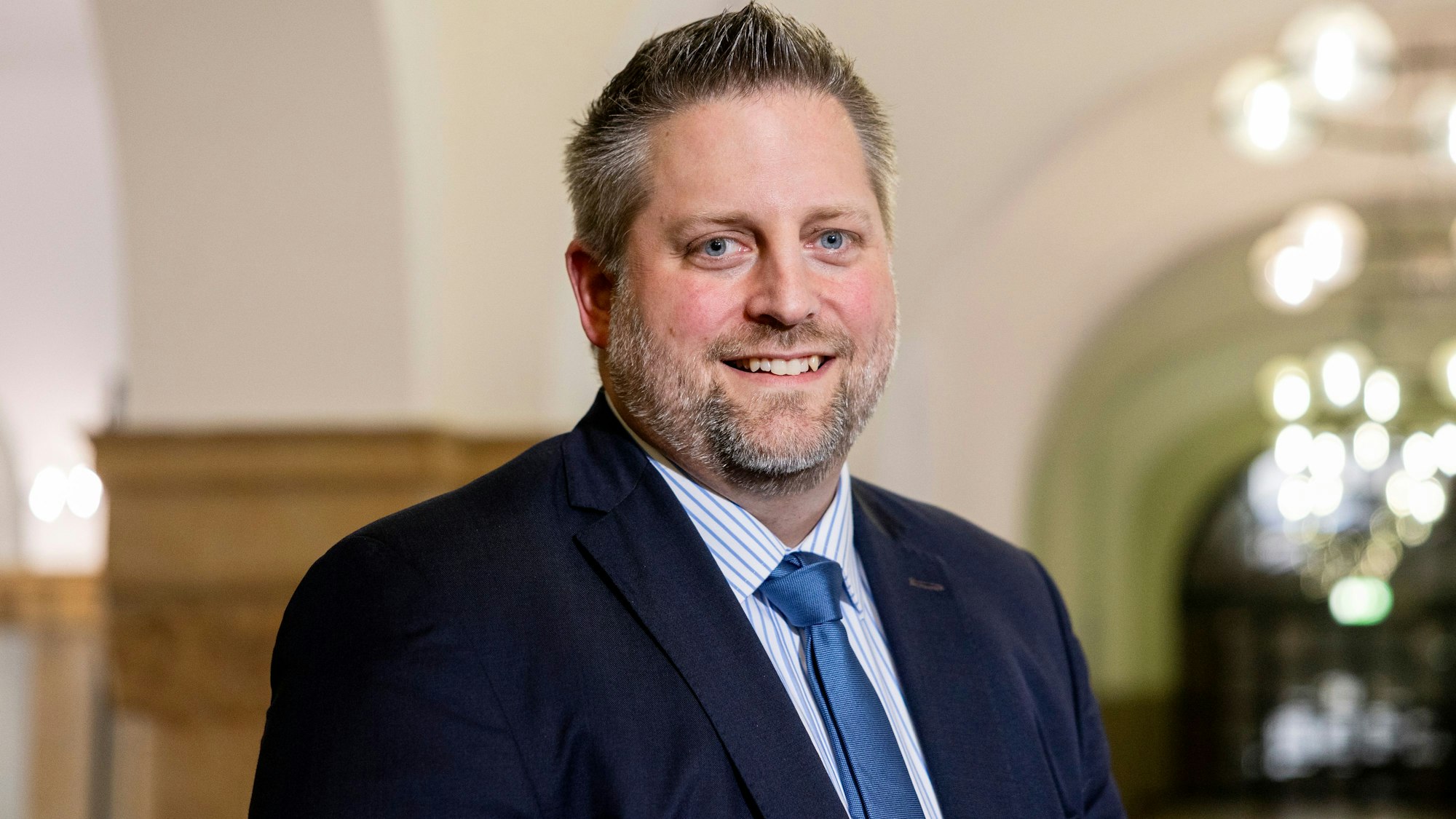 Hochschulwahlversammlung der TH Köln zur Wahl des/der Vizepräsident*innen in der Bildungswerkstatt der ZH Köln.
Im Bild Christian Wolf.
Köln
02.04.2025
Copyright: Michael Bause