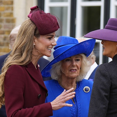 Prinzessin Kate und Königin Camilla im Plausch mit der First Lady Melania Trump.