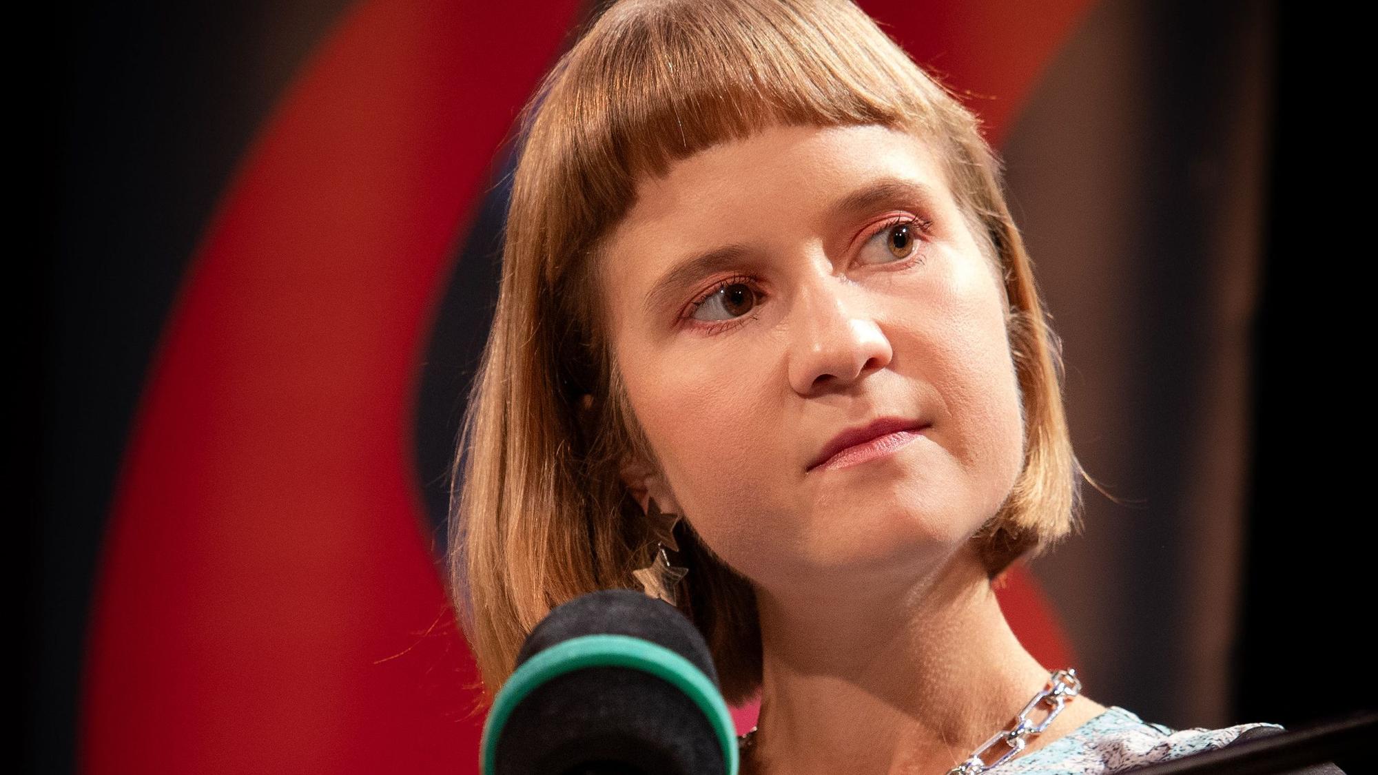 Caroline Wahl beim Auftakt der lit.Cologne Spezial