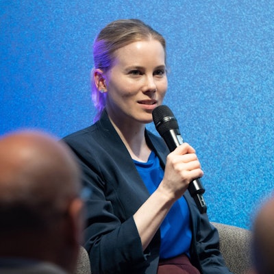 Julia Ruhs bei einer Diskussionsveranstaltung. (Archivbild)