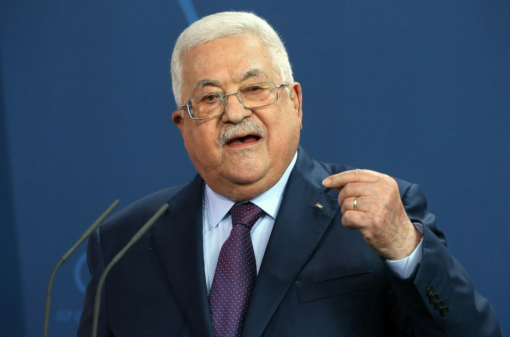 Darf per Video sprechen: Palästinenserpräsident Mahmud Abbas