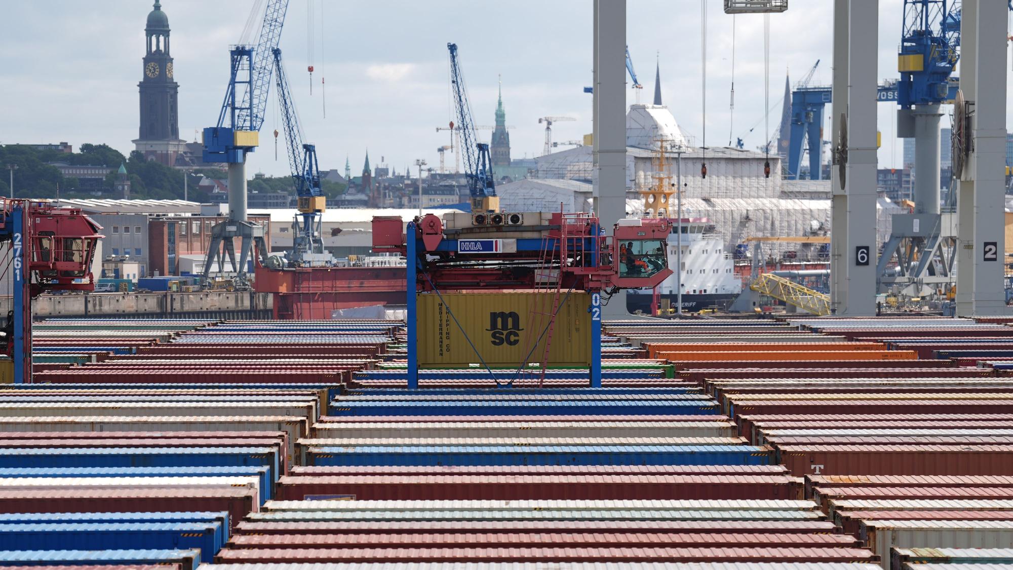 In Deutschland drücken die Trump-Zölle den deutschen Exportüberschuss auf Tiefstand. (Symbolbild)
