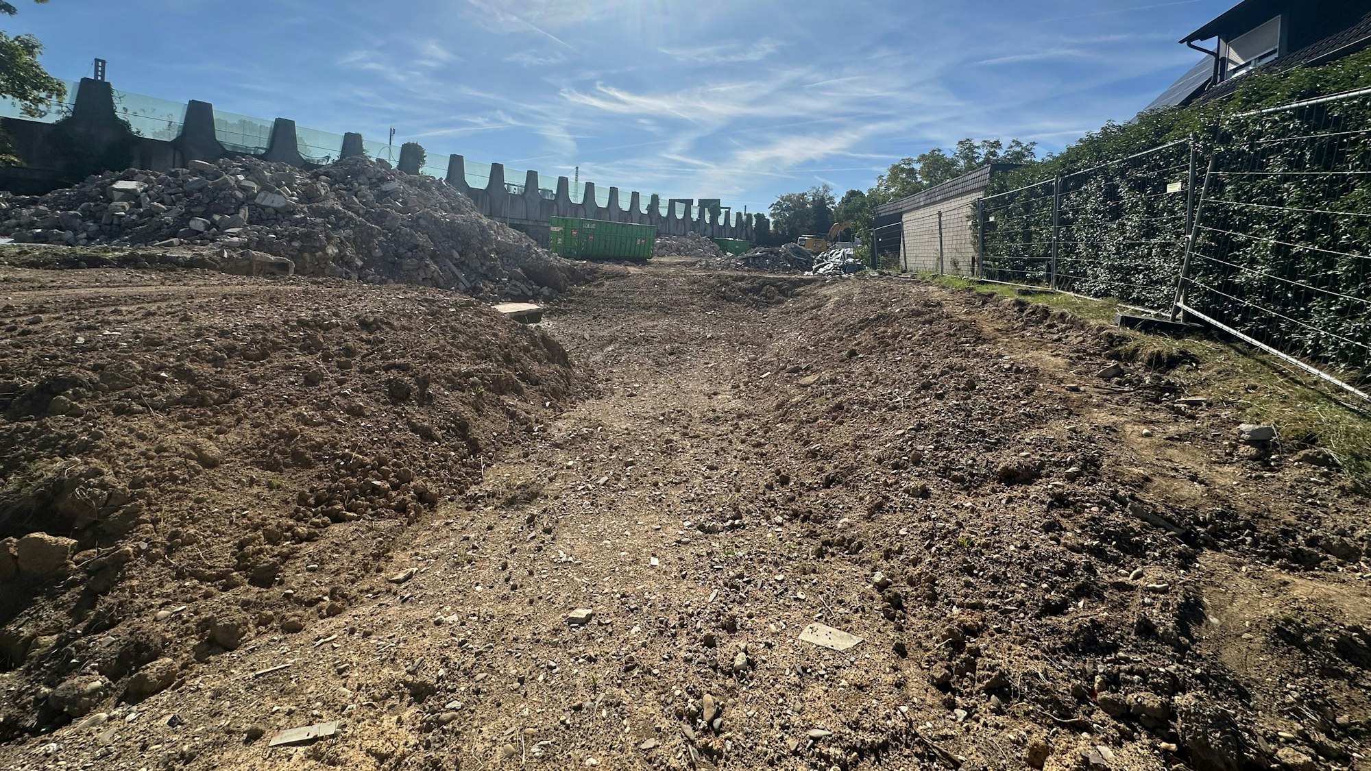 Die Reste der Häuser an der Johann-Quadt-Straße sind schon fast komplett entsorgt.