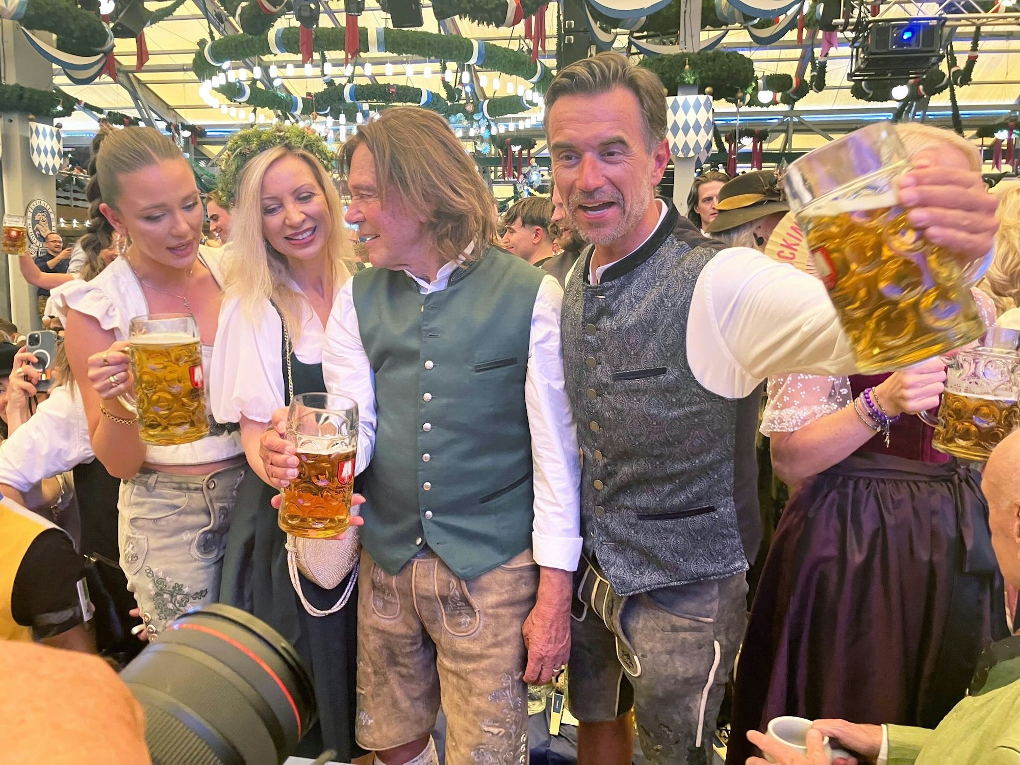 Drews und Silbereisen feiern zusammen.