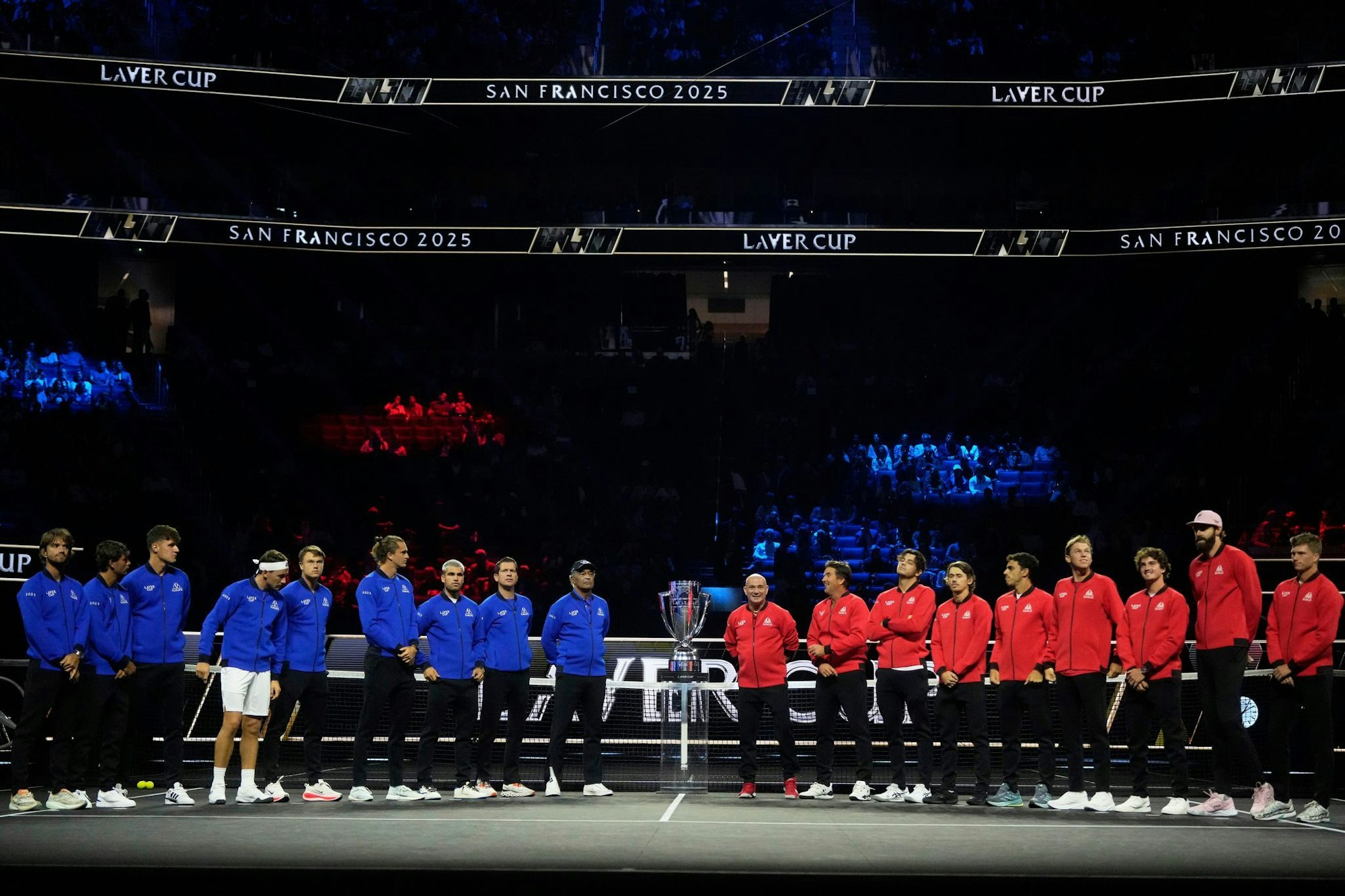 In San Francisco stehen sich beim Laver Cup Team Europa und Team Welt gegenüber.