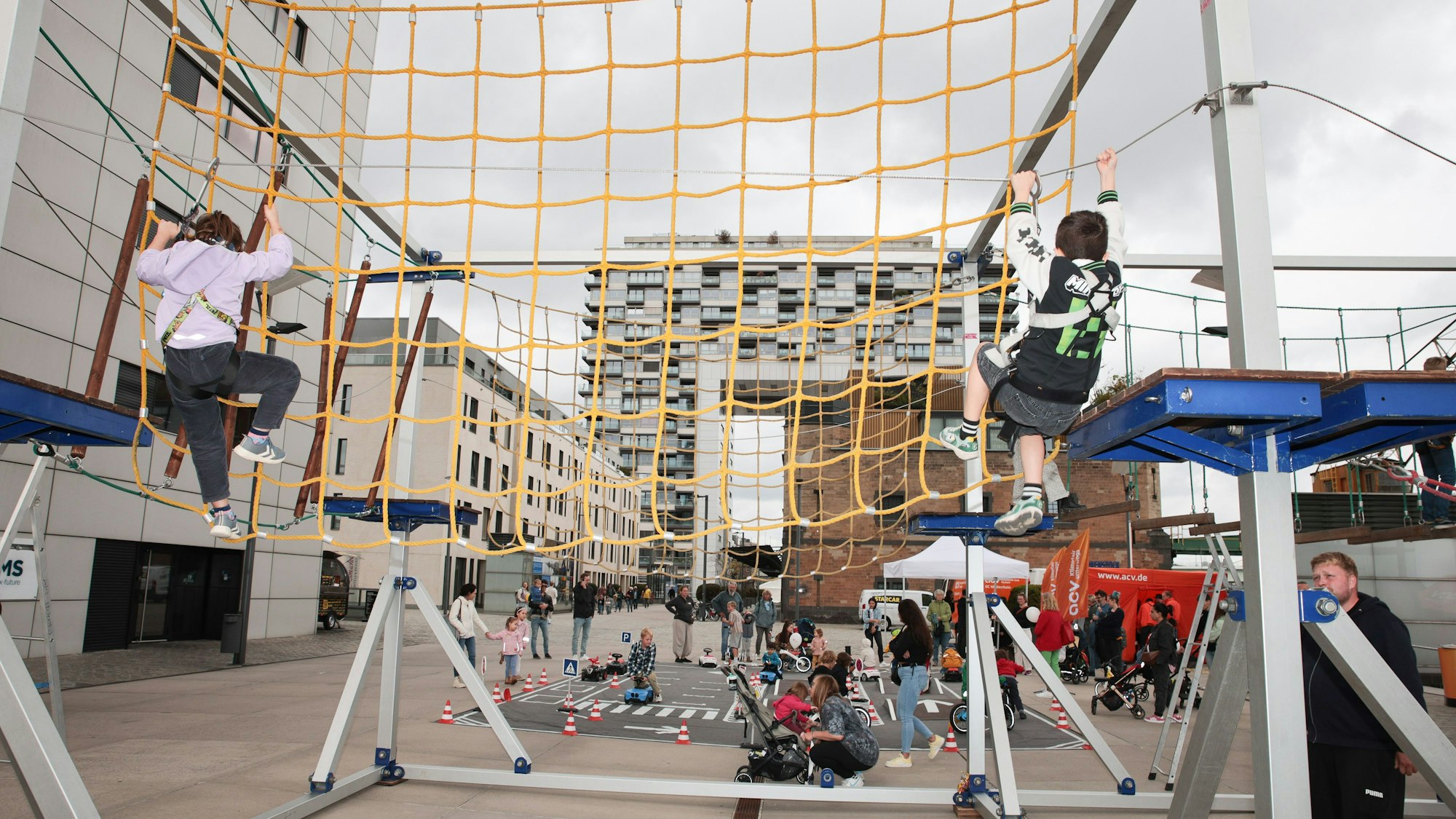 Der Kletterparcours war besonders beliebt bei den Kindern.