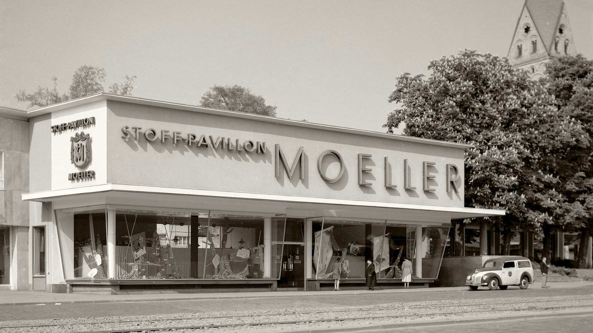 Die Hahnenstraße zwischen Neumarkt und Rudolfplatz. Auch „Die Brücke“ ist ein Riphahn-Bau.