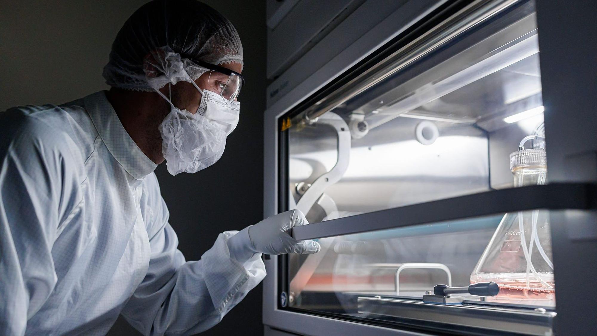 Forscher im Gentechnik-Labor der Bayer-Tochter Viralgen in San Sebastián bei Bilbao.