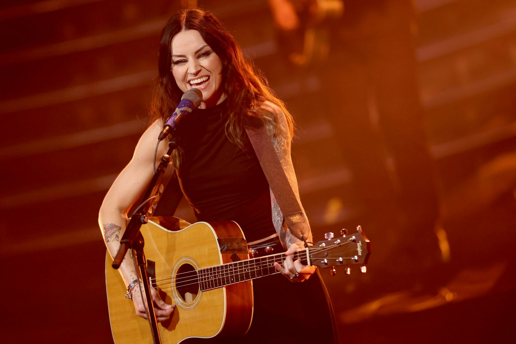 Sängerin und Songwriterin Amy Macdonald bei einem Auftritt (Archivfoto).