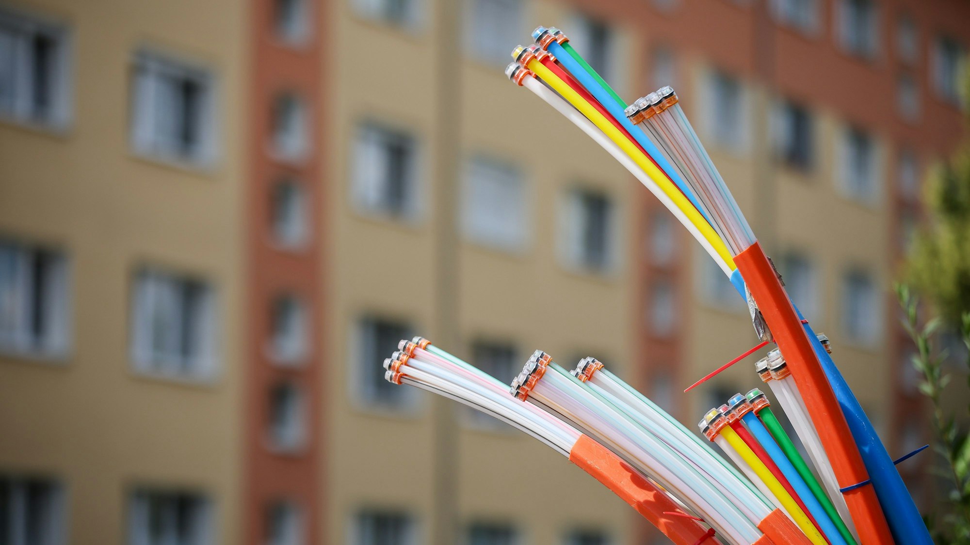 In Köln-Porz hat ein Bagger Glasfaserkabel beschädigt, die Folge sind massive Netz-Störungen bei Vodafone. (Symbolbild)