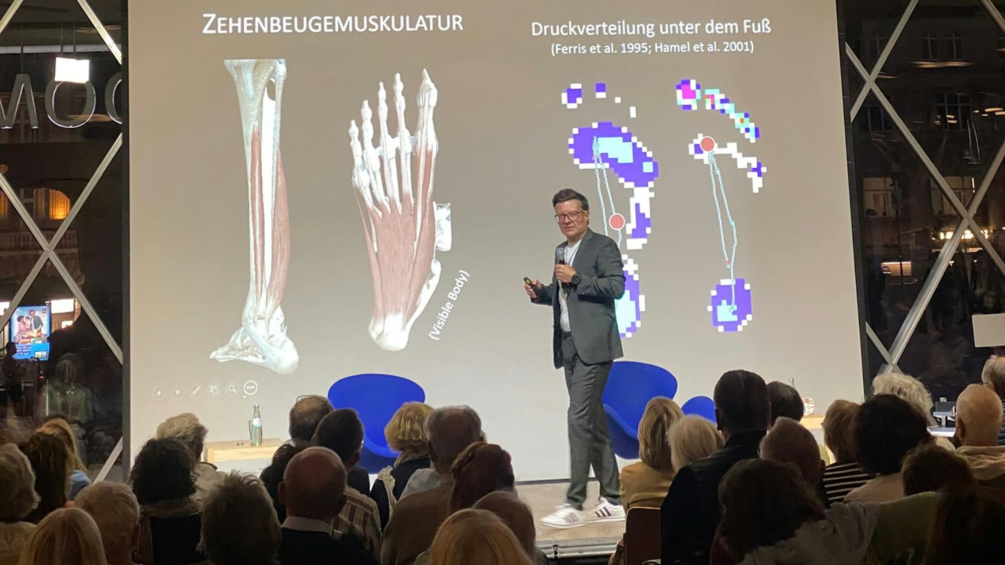 Biomechaniker Jan-Peter Goldmann im Kölner Domforum