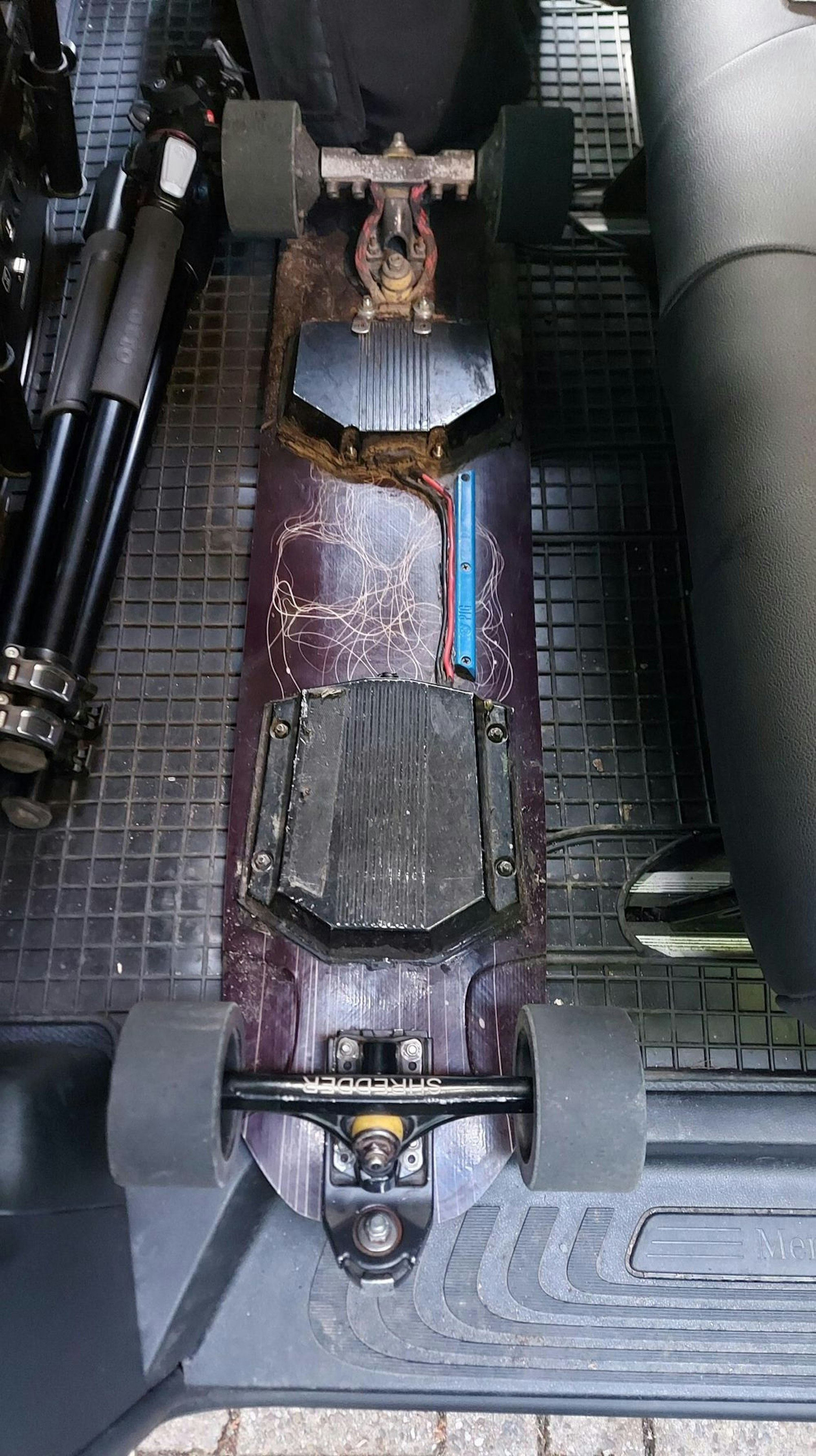 Das Skateboard fuhr 58 Stundenkilometer schnell.