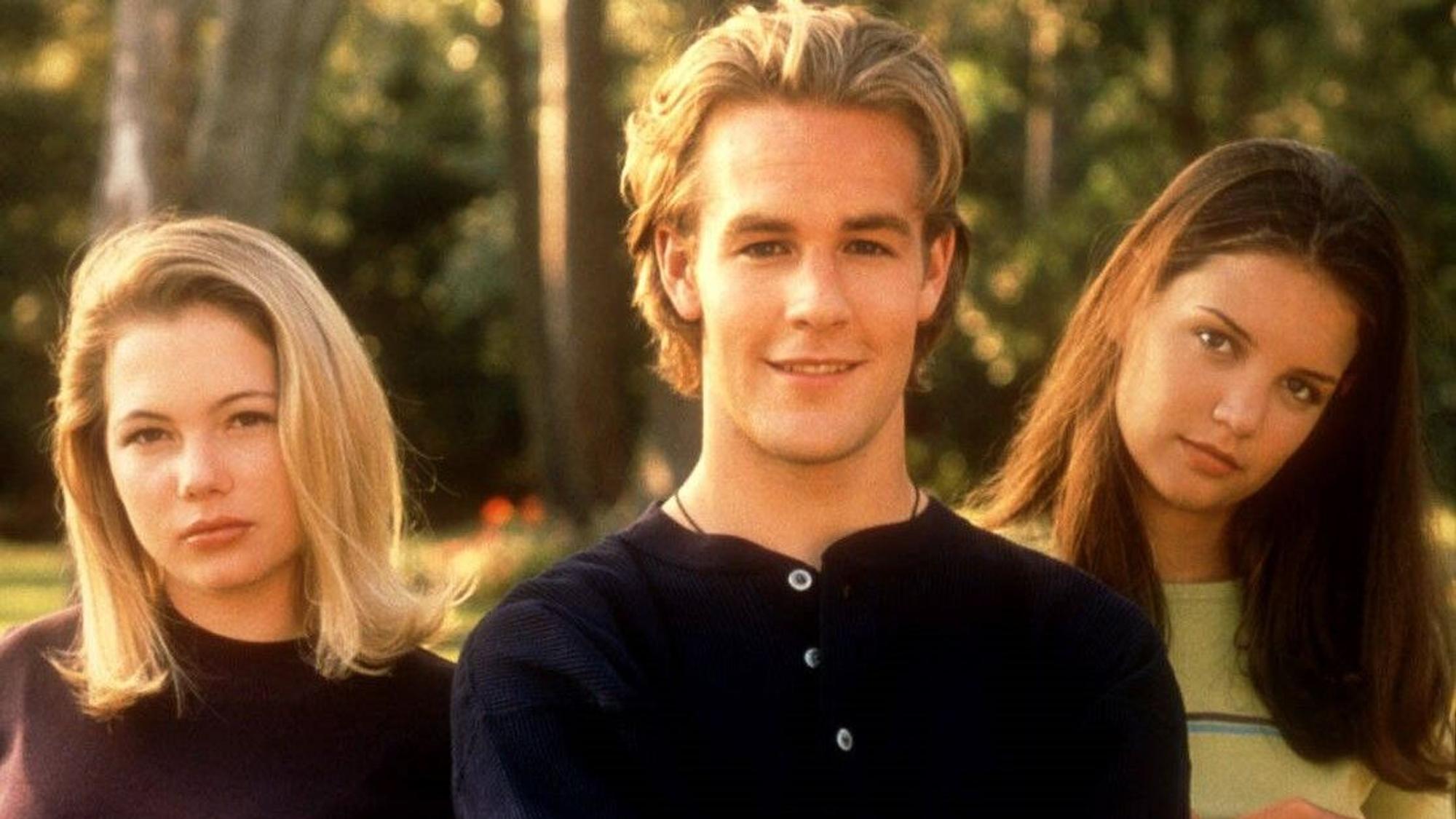 Michelle Williams, James Van Der Beek und Katie Holmes.