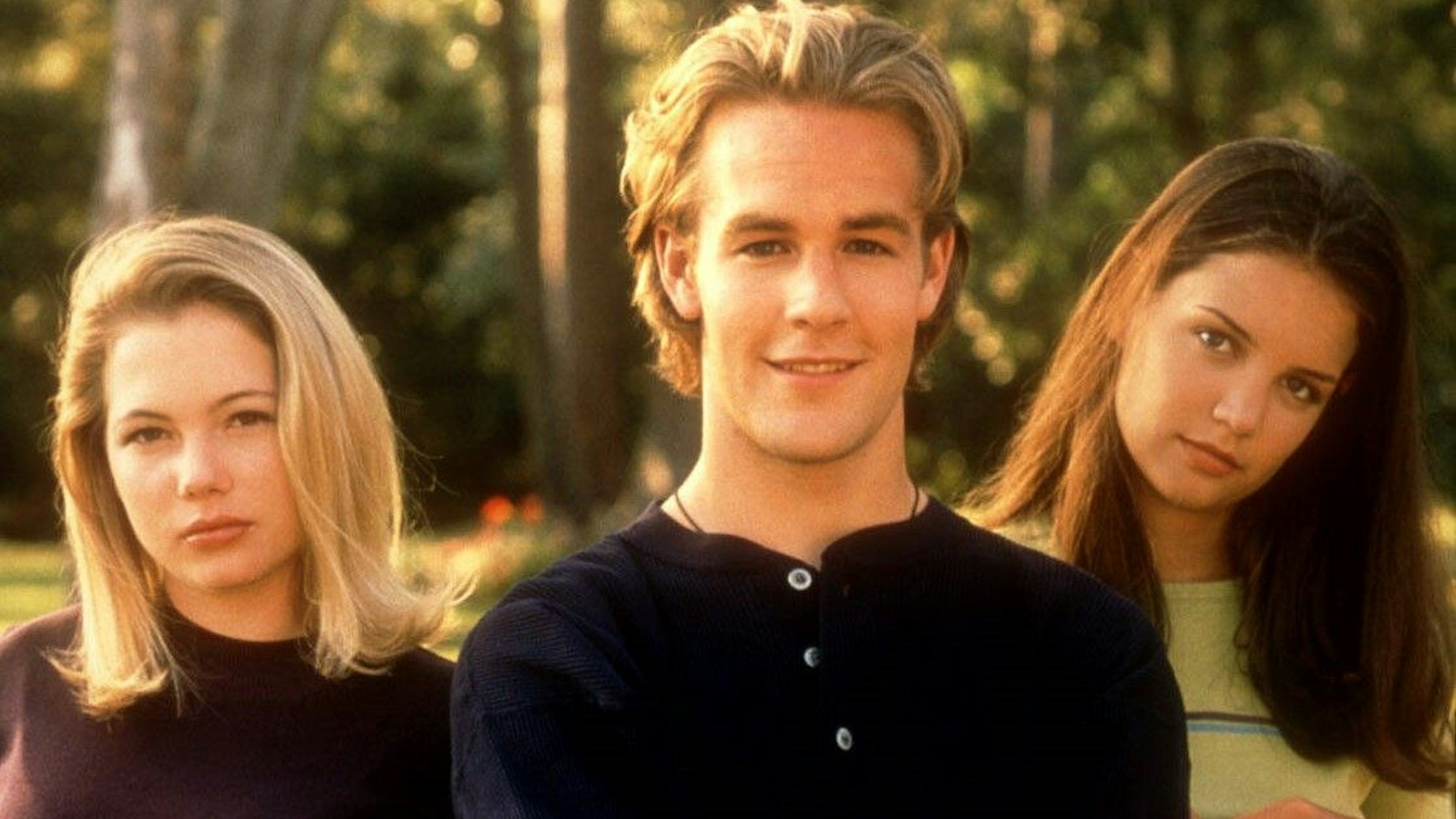 Michelle Williams, James Van Der Beek und Katie Holmes.