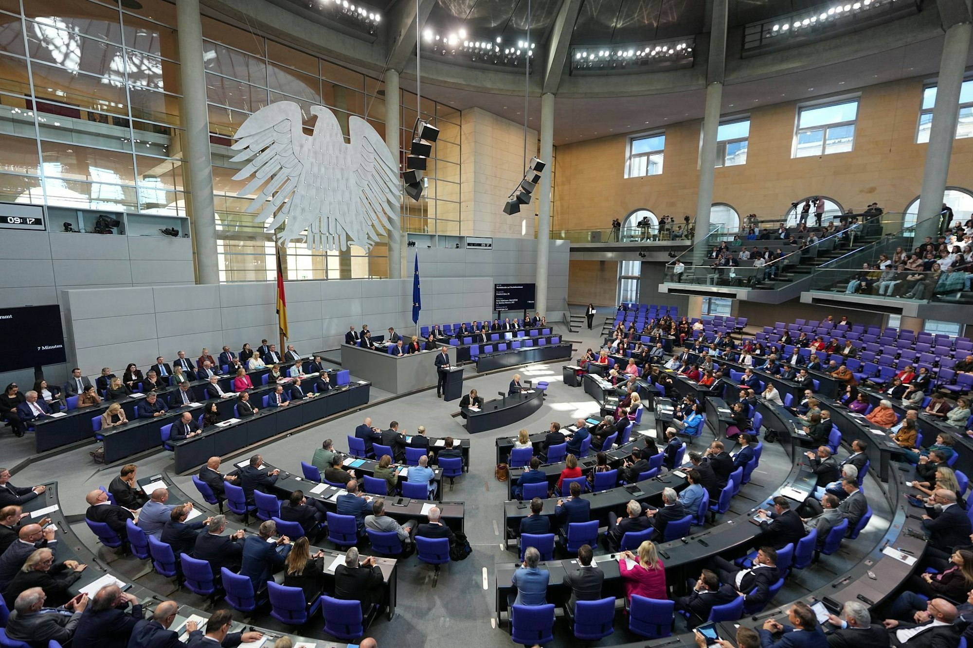 Bei der Generaldebatte wird es voll im Parlament.