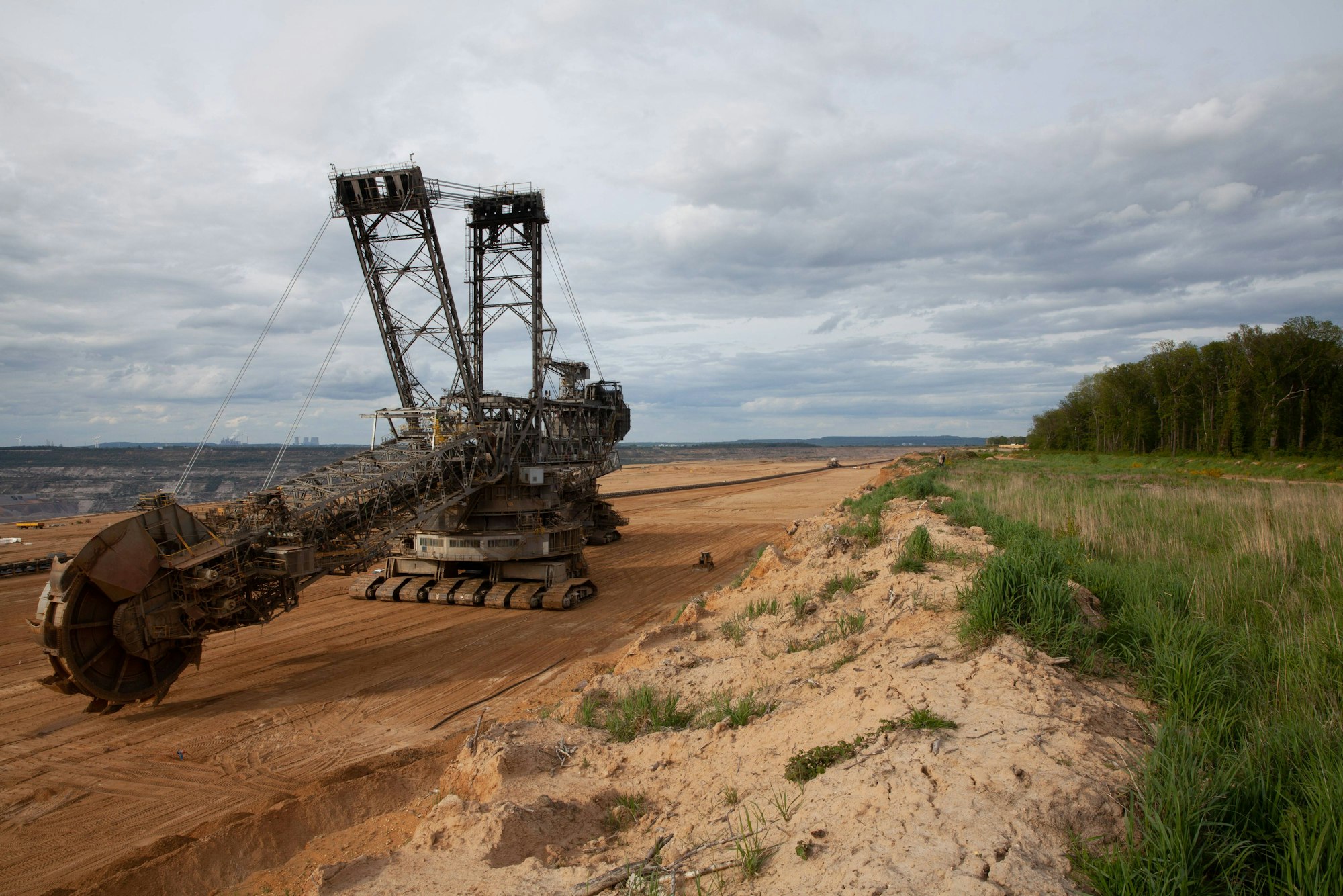 Hambach RWE brown coal district Lignite excavator in the Hambach opencast mine near Hambache Forest May 2021 Merzenich Morschenich Nordrhein Westfalen Germany