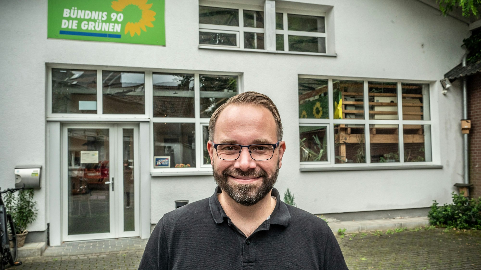 Sven Weiss, Oberbürgermeisterkandidat für die Grünen in Leverkusen. Bild: Ralf Krieger