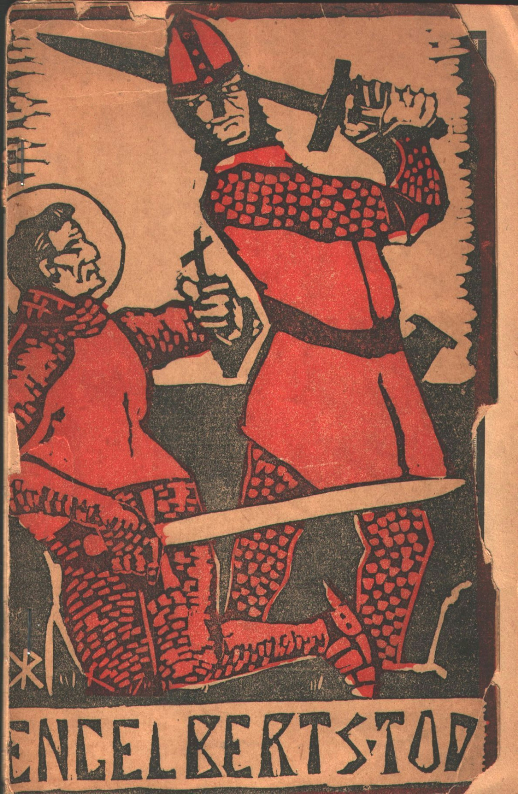 Das Foto zeigt eine Grafik, auf der der Mord an Engelbert von Berg dargestellt wird.
