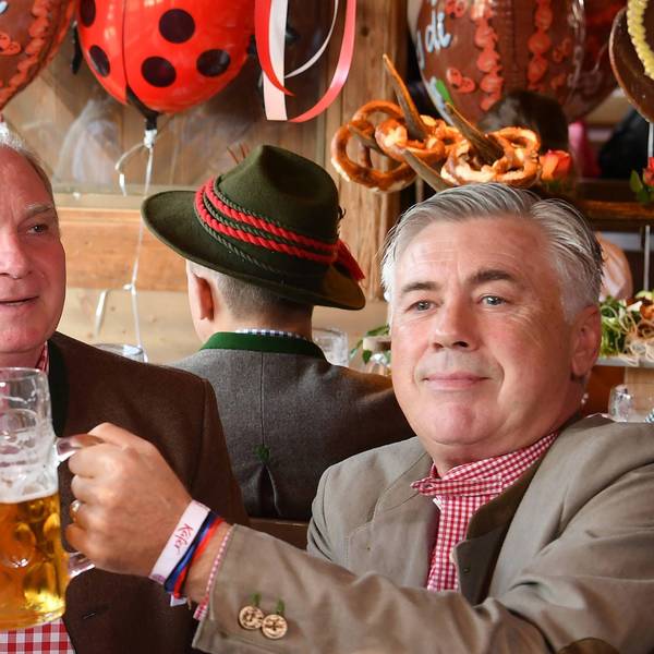 Uli Hoeneß und Carlo Ancelotti.