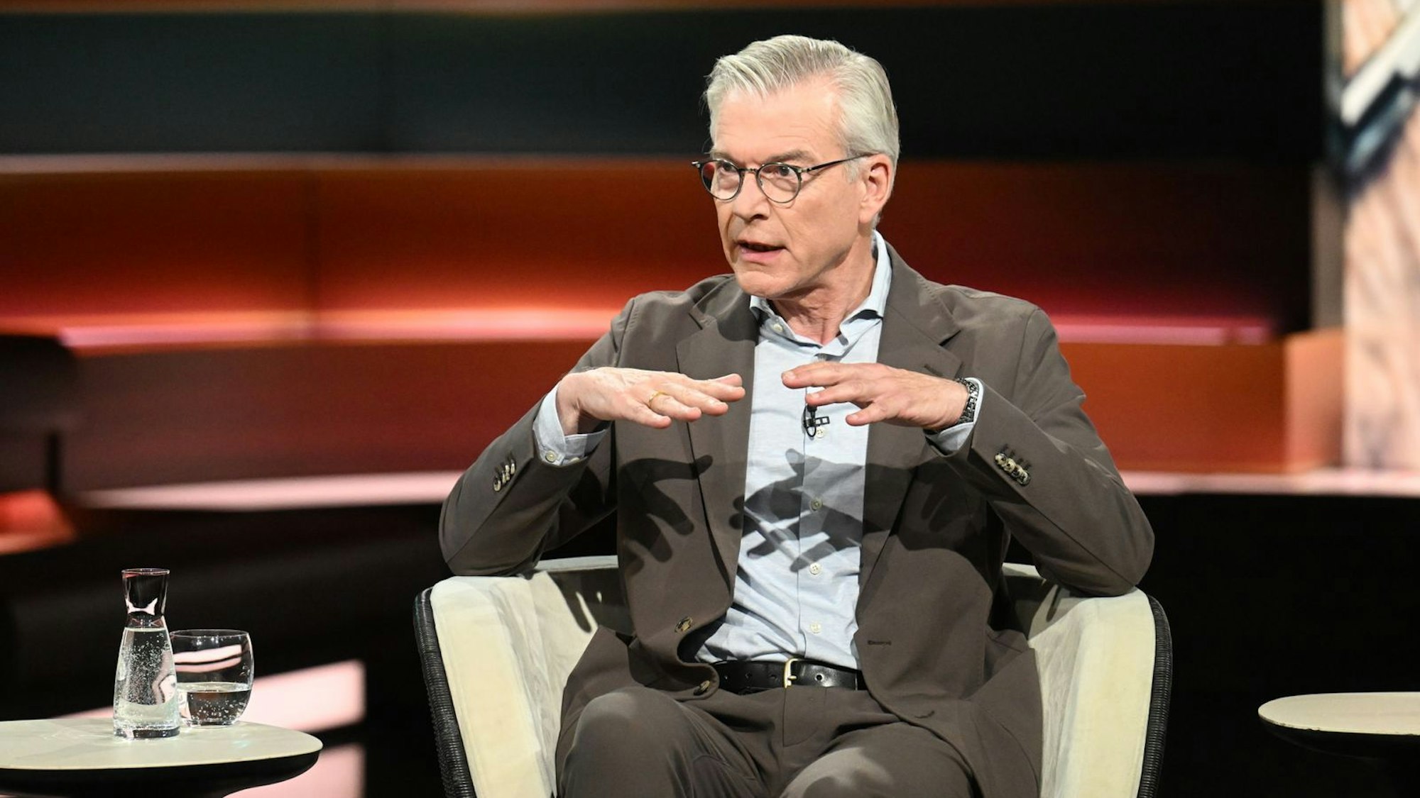 Ökonom Martin Werding fand Lauterbachs Einschätzungen „zu düster“. (Bild: ZDF / Cornelia Lehmann)