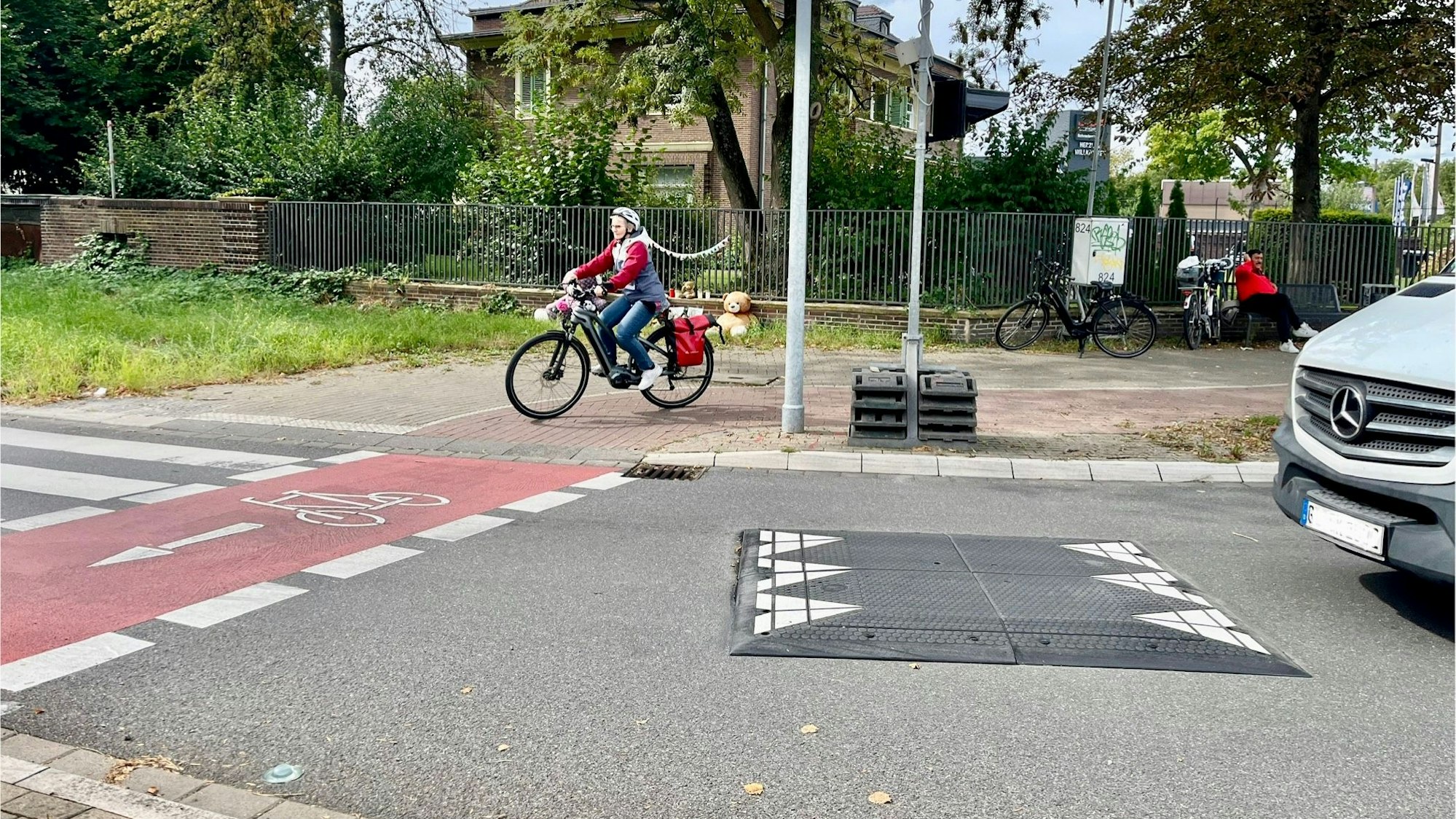 Der Kreisverkehr Berliner Platz in Opladen