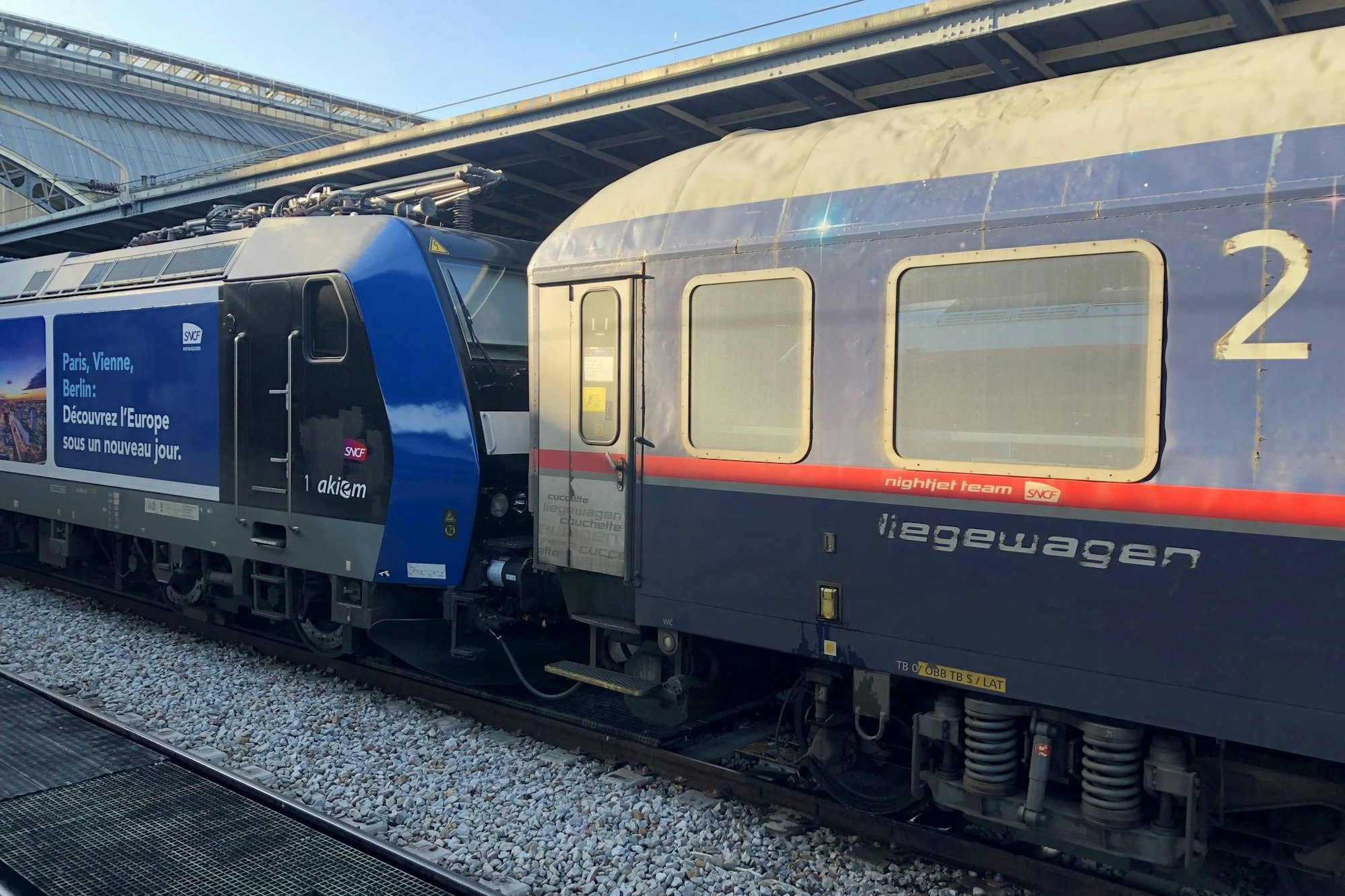 Nur zwei Jahre nach dem Start rollt der Nachtzug zwischen Paris und Berlin möglicherweise schon wieder aufs Abstellgleis (Archivbild).